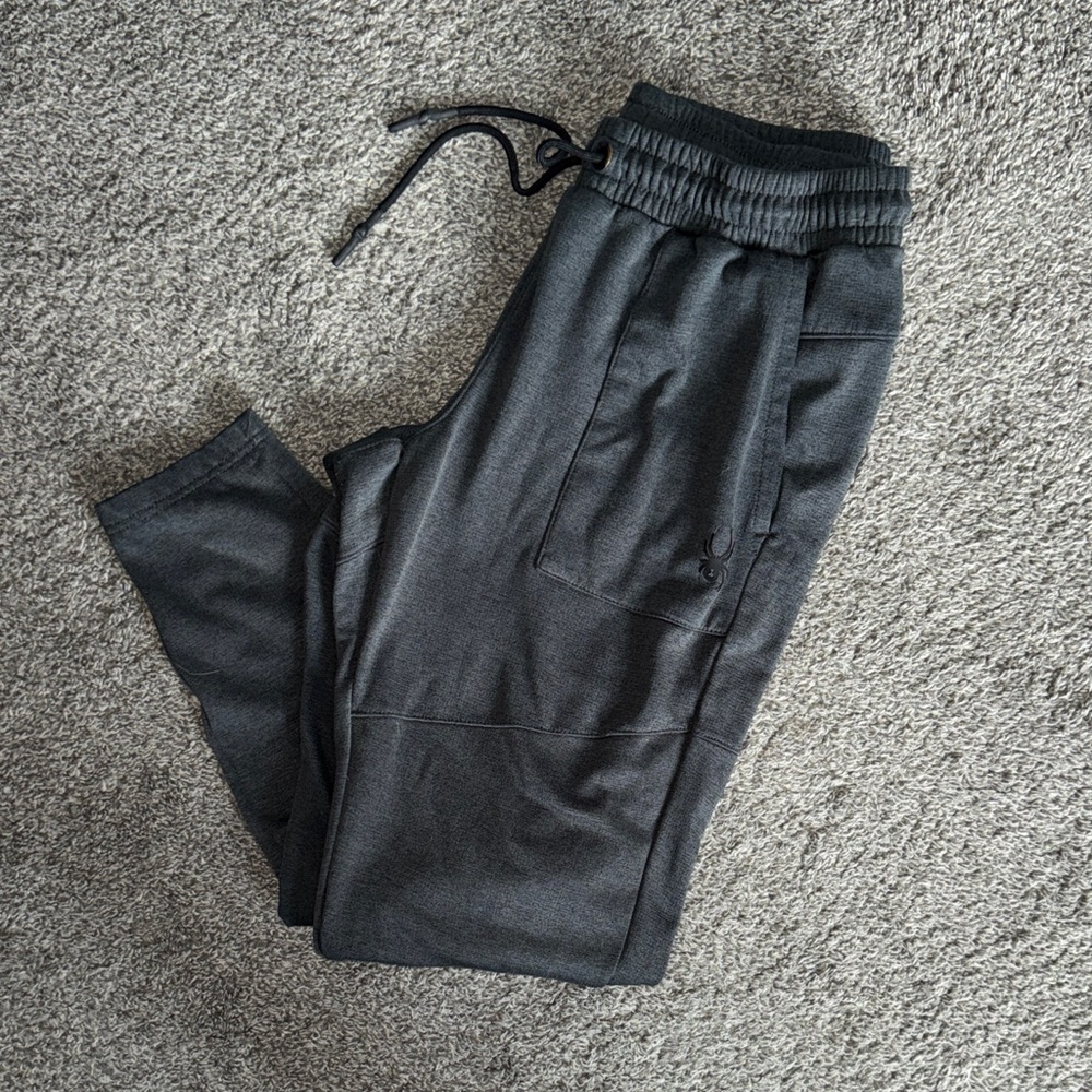 Gray Spider Jogger Pants